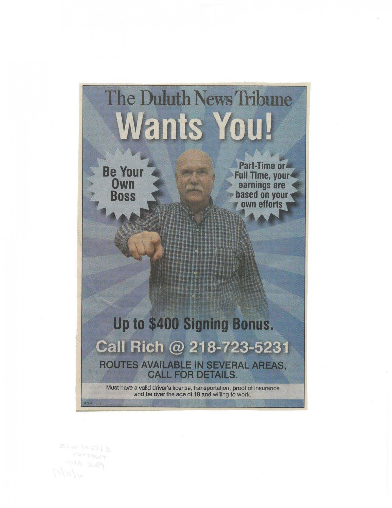 Idea #34 of 50 Days of Ideas! THE DULUTH NEWS TRIBUNE WANTS YOU!
