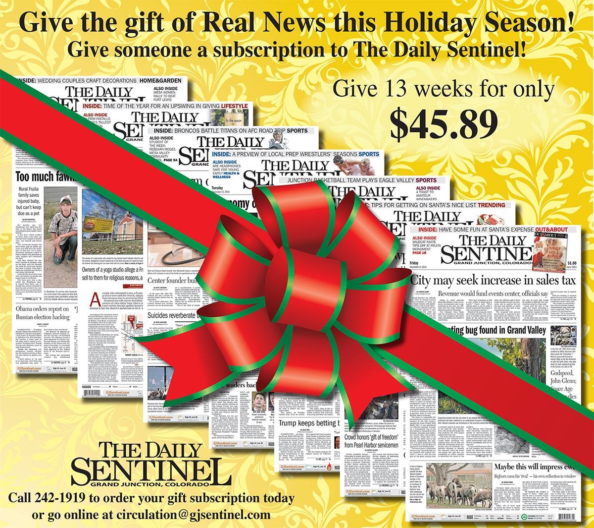 Idea #4 of 50 Days of Ideas! Give the gift of Real News!