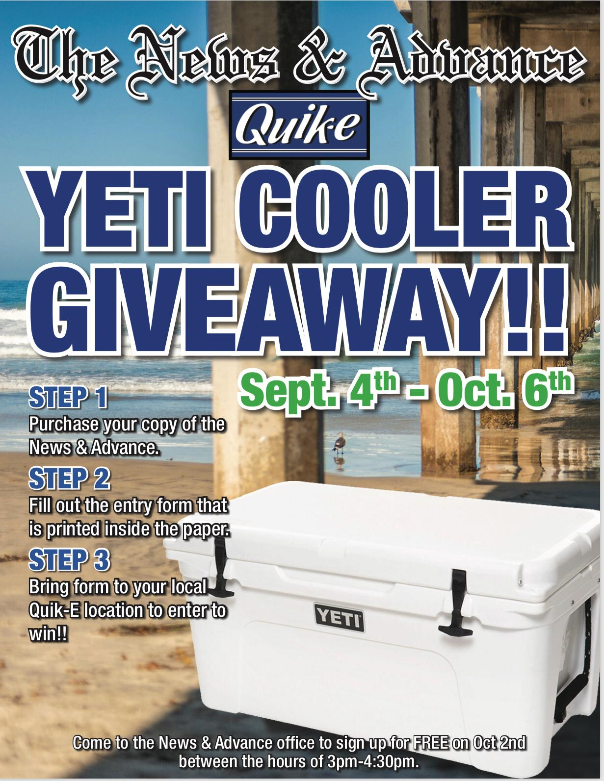 Idea #40 of 50 Days of Ideas! YETI COOLER GIVEAWAY!