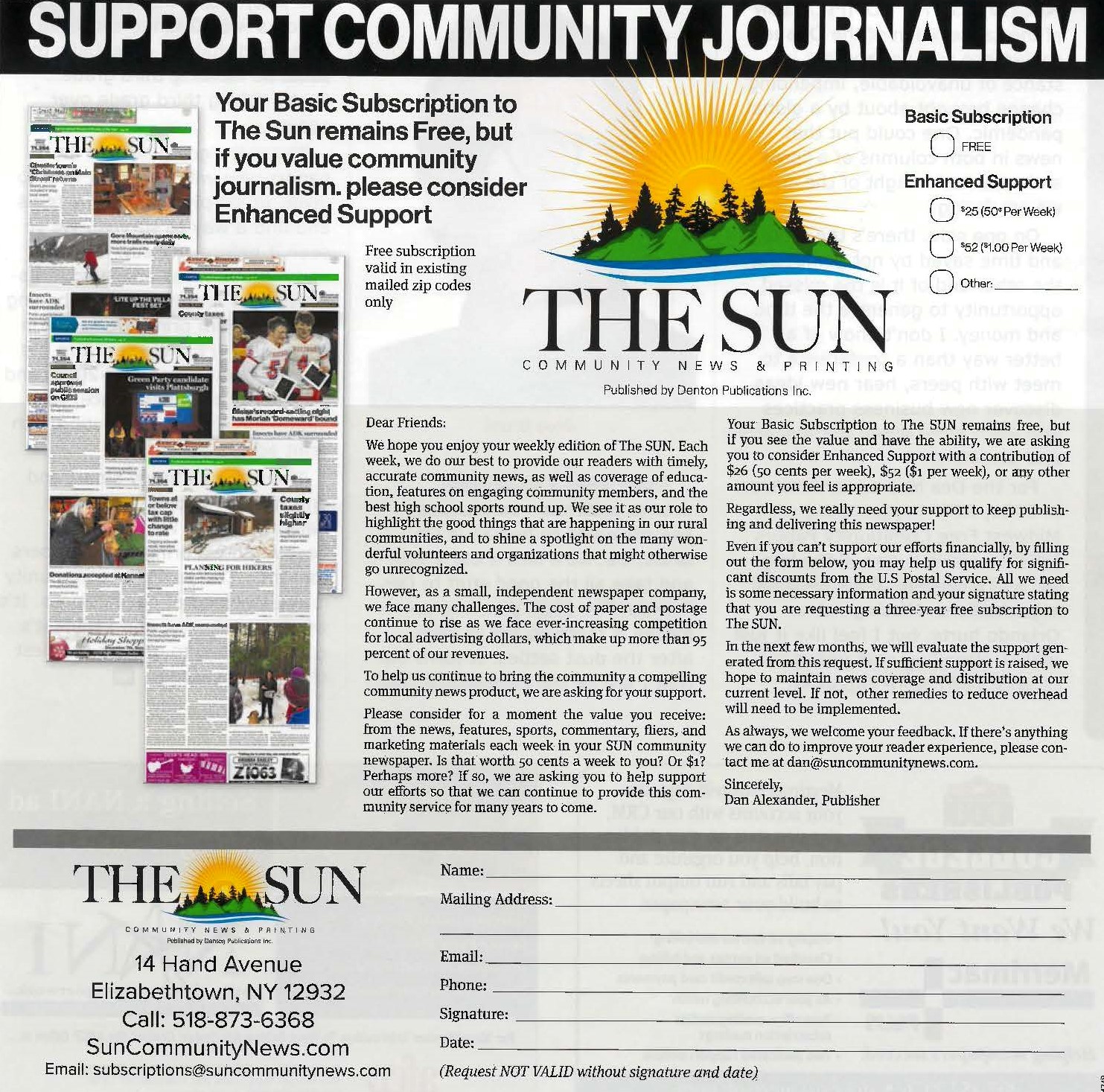 Idea #26 of 50 Days of Ideas! SUPPORT COMMUNITY JOURNALISM!
